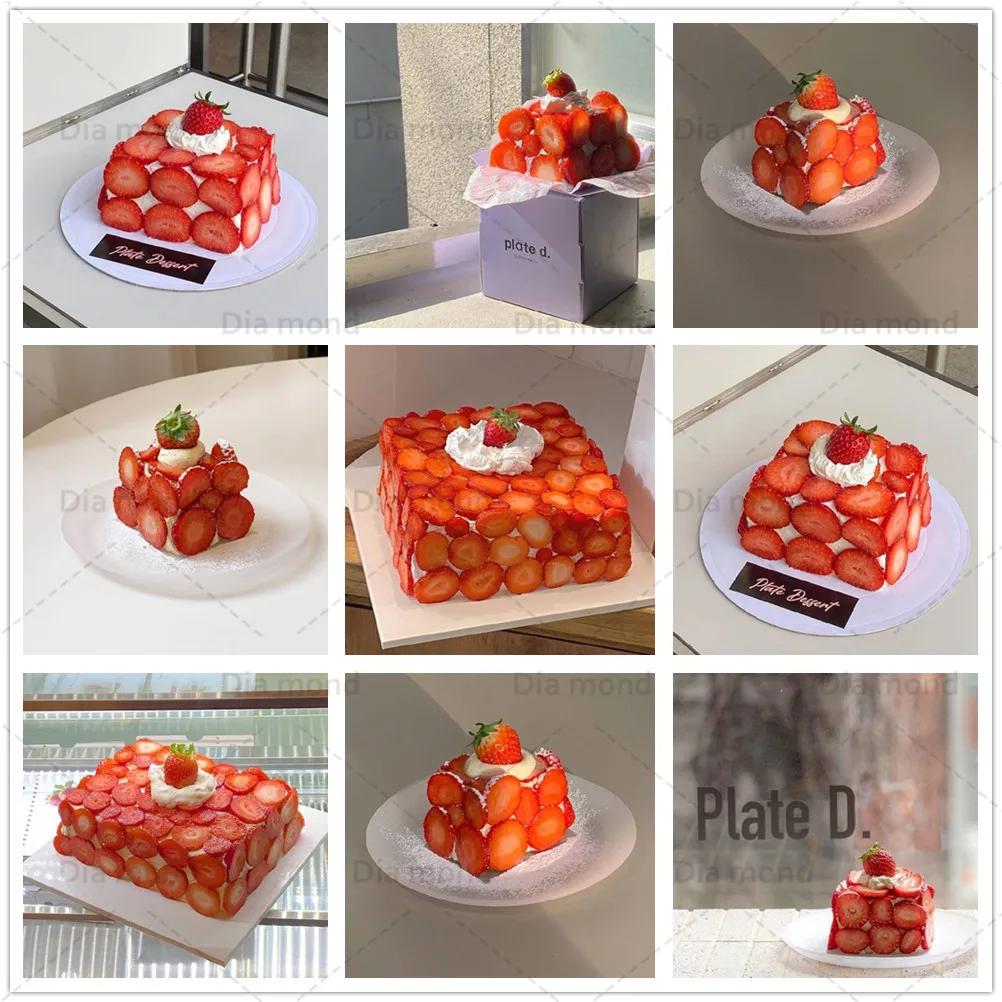 

Strawberry Cake Diamond Painting Foods Kitchen Decor 5D Diy Mosaic Art Embroidery Cross Stitch Kit Wall Decoration Craft Gift