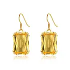 Женские Висячие серьги из серебра 925 пробы, с цитрином