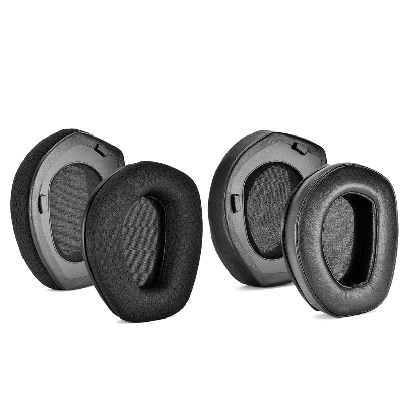 

Portable Headset Replacement Earpads Earmuff Cover for Senn-heiser Hdr RS165 Ear Cushion Pad Cover Leather Black