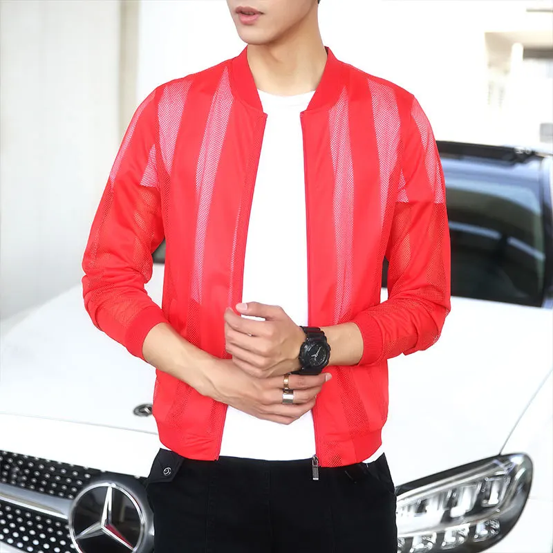 

Sunblock clothes male Korean version handsome sports leisure breathable shirt summer coat trend thin summer jacket
