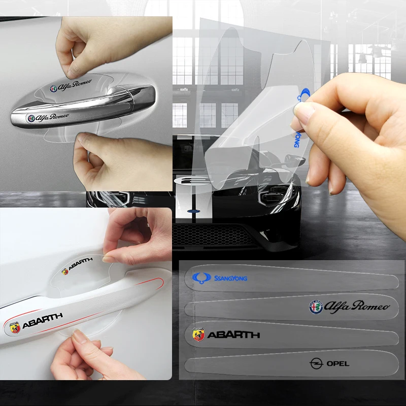 

8pcs Car Door Handle Sticker Transparent Protective Film For Citroen C1 C2 C3 C4 C5 C6 C8 C4L DS3 DS4 DS5 LS DS6 Grand Picasso