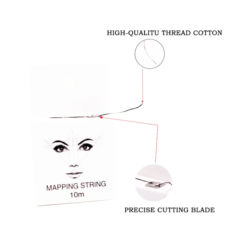 Товары для микроблейдинга предварительно заправленная карта бровей 10 метров