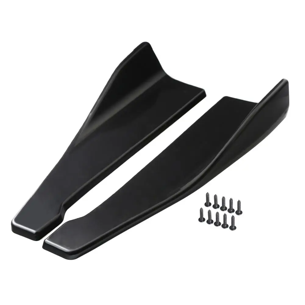 

Universal 48cm ABS Rear Bumper Protector Diffuser Lip Splitter Apron Side Spoiler