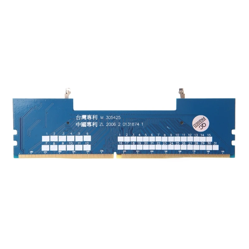 

Laptop DDR4 to Desktop Adapter Card Memory Tester SO DIMM to DDR4 Converter 62KA