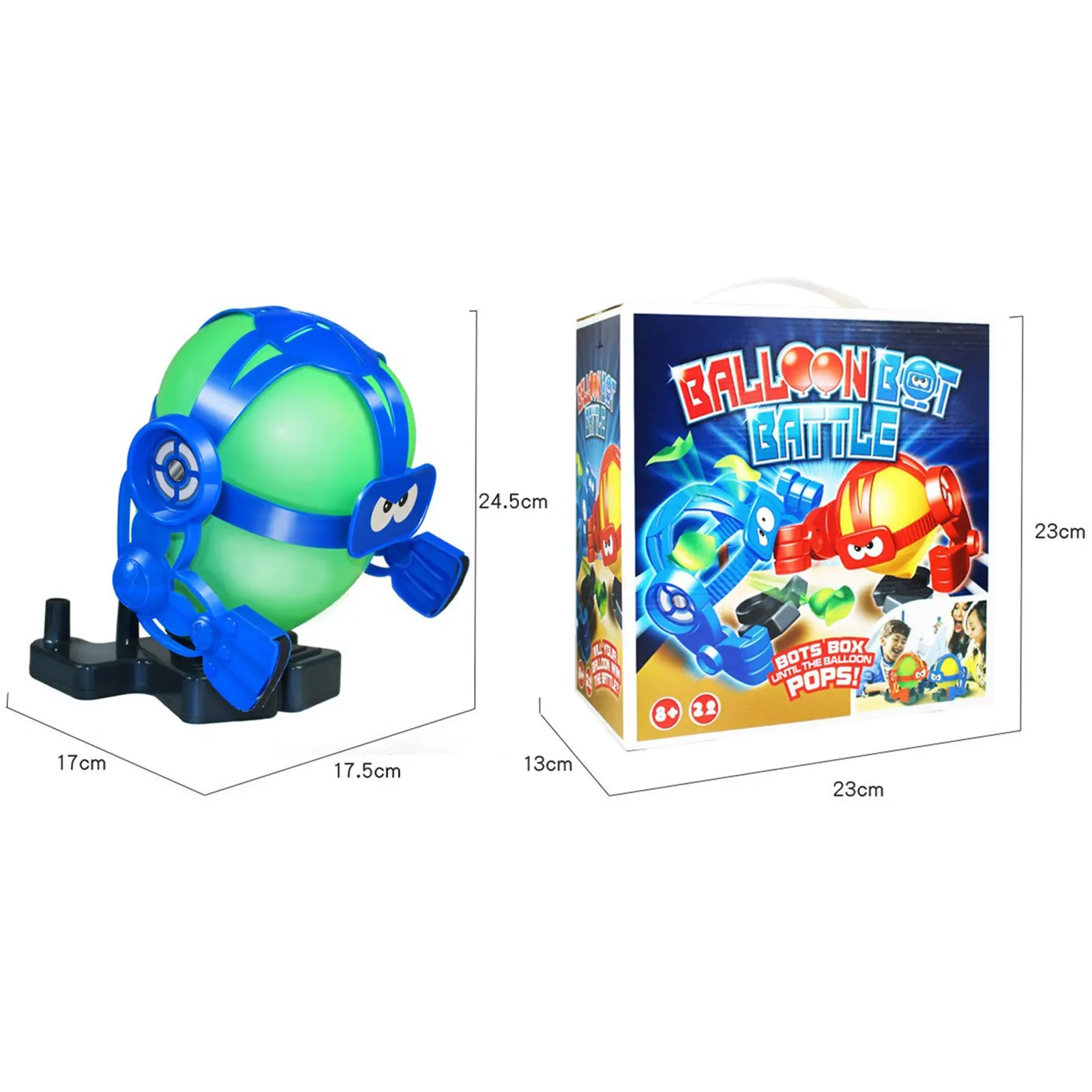 

Balloon Puncher Bot Battle Party Game Kids Balloon Fight Game Toy Set Cartoon Robot Family Interactive Fight Decompression Toy
