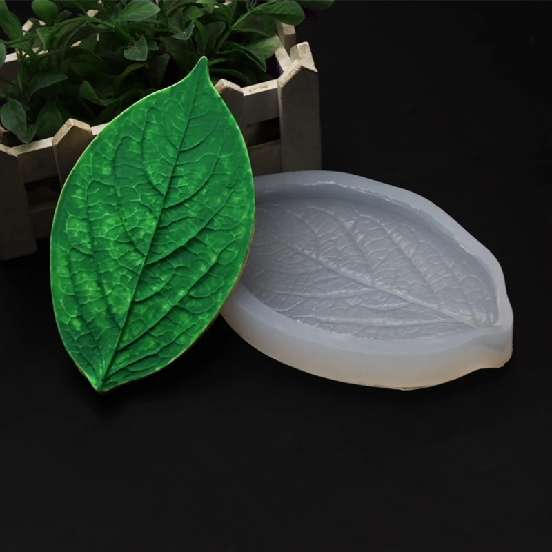 

69HB Large Leaf Silicone Epoxy Resin Casting Mold Ornament Jewelry Making DIY Craft