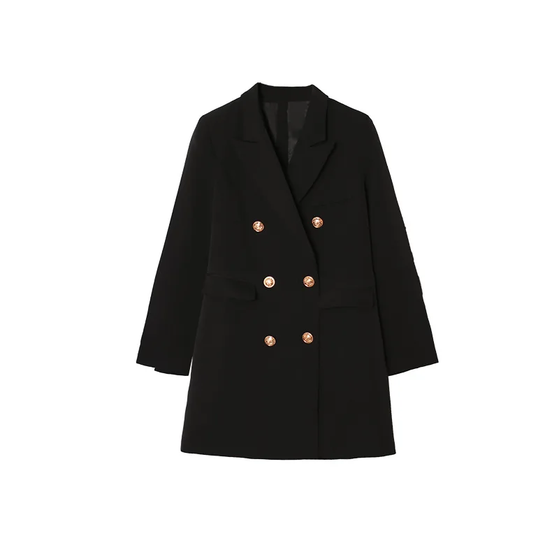 

Golden years Ni Zhu Suo same black suit skirt 2021 spring new Korean slim dress