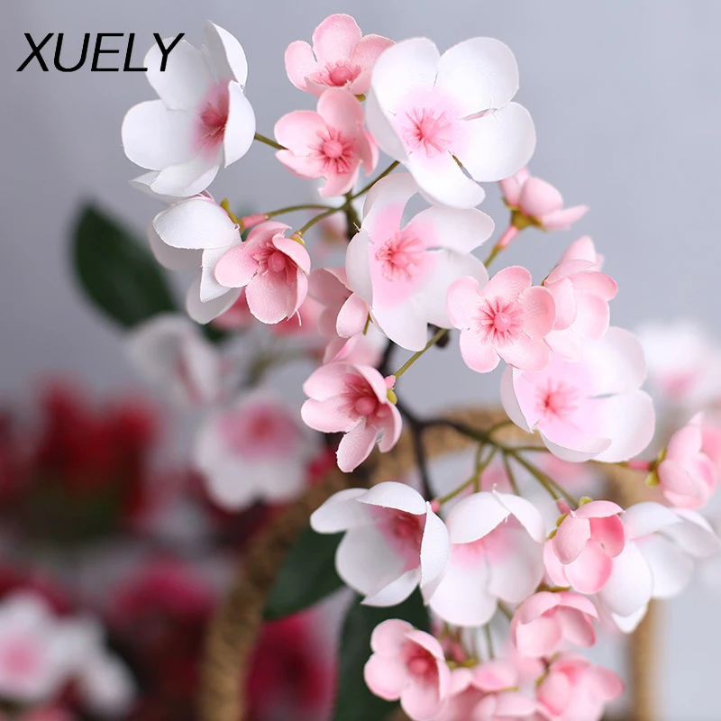 91 см искусственное растение орхидеи длинная ветка яблока вишневый цвет