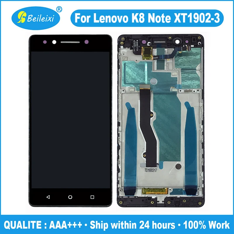 Для Lenovo K8 Note XT1902 XT1902-3 ЖК-дисплей сенсорный экран дигитайзер в сборе запасные