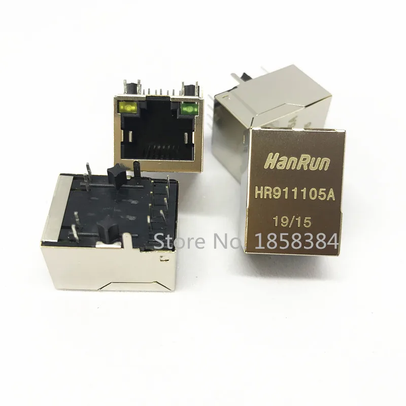 Оригинальный коннектор RJ45 с одним портом 5 шт. HR911105 HR911105A|connector|connector rj45 |