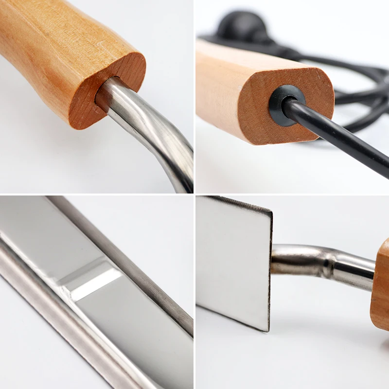 

1 pcs Electric Honey Knife Bee Beekeeping Equipment Cutting Knife Heating Handle Wooden Tools Stainless Steel Scraper