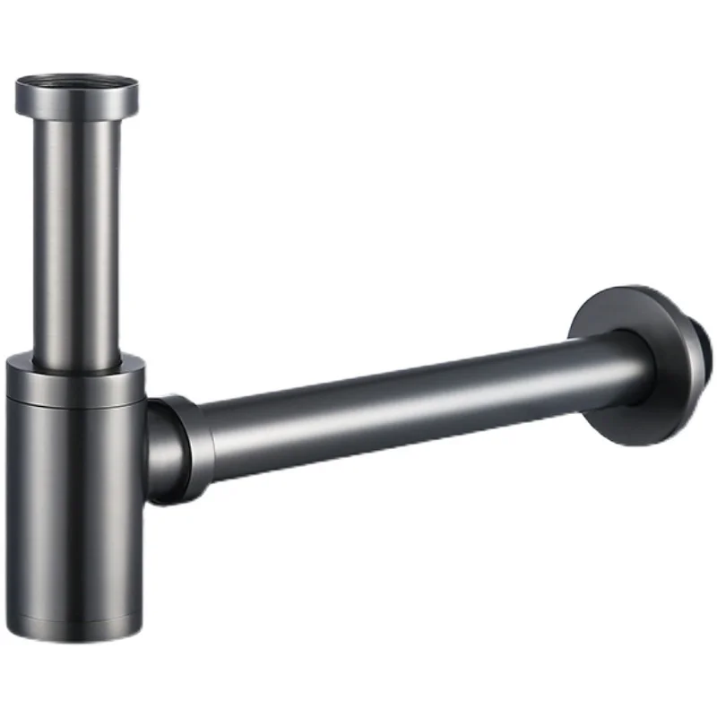 Медный дренажный набор латунный круглый сифон P-TRAP дезодорирование ванной