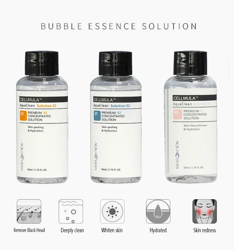 Aqua Peeling Solution S1 S2 A3 Bottles 50ML Aqua Facial Serum Hydra Facial Serum For Normal Skin For Hydro Dermabrasion Ce
