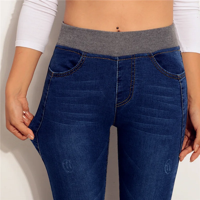 ATHVOTAR High Waist Skinny Jeans Woman Women Freddy Small Feet Pencil Push Up Fitness Denim Pants 2019 | Женская одежда