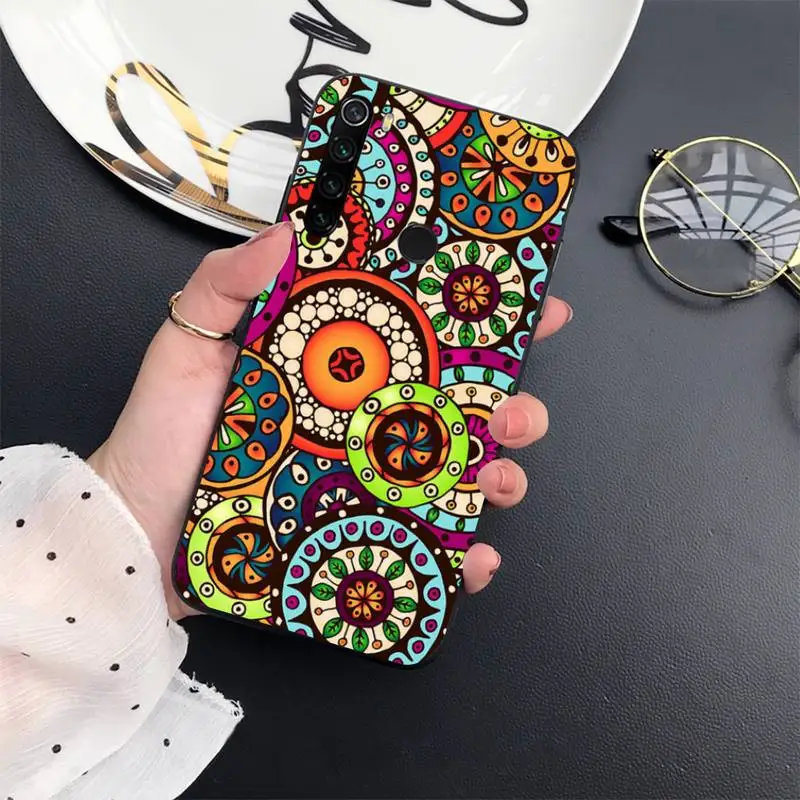 

MANDALA Retro flower pattern Phone Case For Xiaomi Redmi 7 8 9t a3Pro 9se k20 mi8 max3 lite 9 note 9s 10 pro