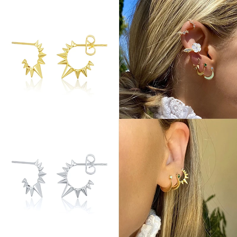 

Sunlight Small Earrings for Women Silver Earrings 2020 Fashionable Stud Earrings Jewelry Pendientes Brincos Aretes Aros Luxury