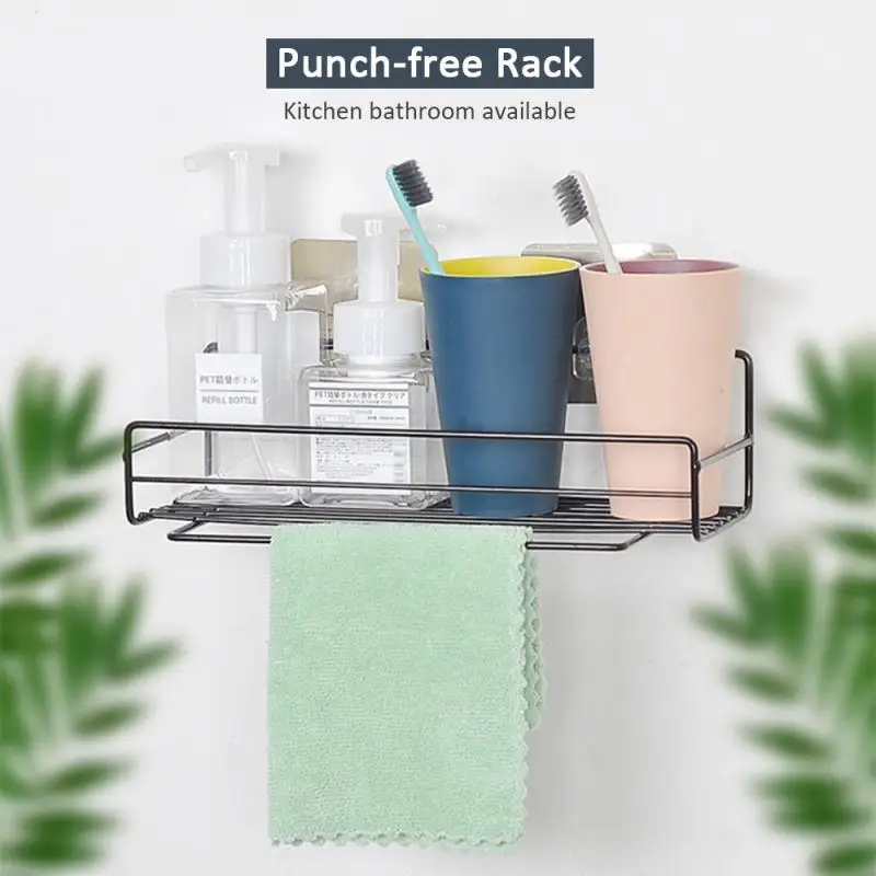 

Bathroom Shelf Bathroom Adhesive Storage Rack Kitchen Home Decoration Corner Shower Shelf Rack Holder Kitchen Storage Rack