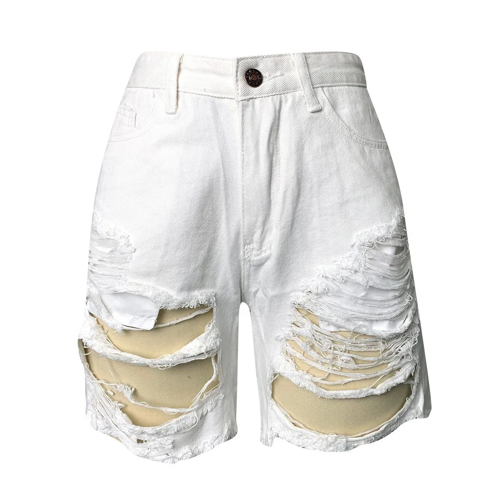 

Casual woman jeans mujer Jeans Shorts Pants Overalls Pants Poled Distressed pantalones vaqueros mujer