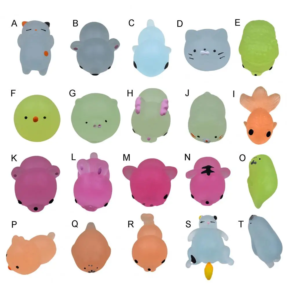 

Cute Animal Shape Squeeze Toys Luminous Slow Rising Children Fidgeting Novelty Decompression Creative Juguetes Toy
