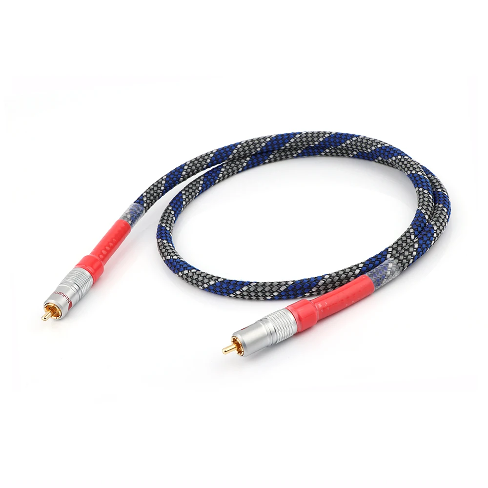 

8N OFC ортофон Hifi коаксиальный кабель Высокое качество DAC 75ohm hifi Цифровой RCA кабель