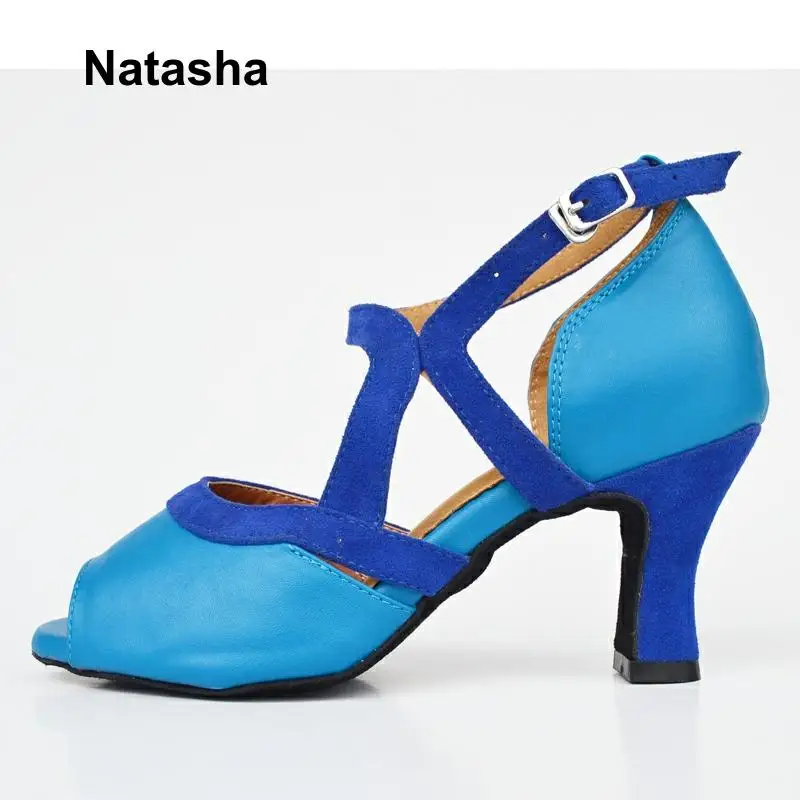 Наташа GB латинские танцевальные туфли кожаные на высоком каблуке | Спорт и