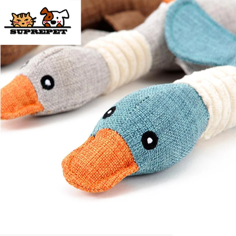 SUPREPET игрушка для собак дикие гусиные игрушки для кусания и жевания пищалка игрушка плюшевый утка игрушка Взаимодействие игрушки Кот игрушка звук игрушки товары для собак