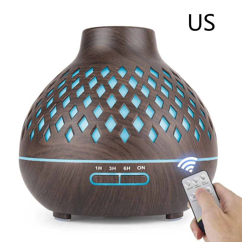 

Mini Portable Hollow Wood Grain Air Humidifier USB Mist Maker Aroma Diffuser D0JE