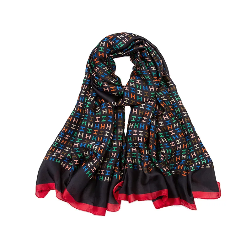 

Silk Scarf Women Shawls Wraps Fashion Small Hair Neck Hijabs Foulard Scarves Female Lady bufanda seda mujer echarpe ete soie