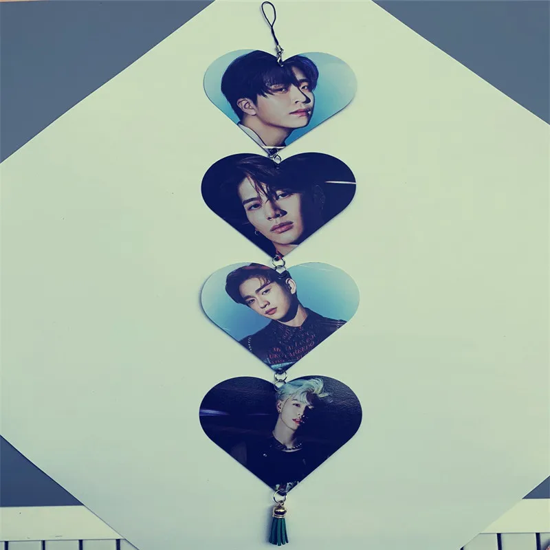 1 шт. Kpop Bangtan Boys JK V SUGA BP LISA Rose Twice GOT7 Love Photo Listing String легко носить с собой фоновое