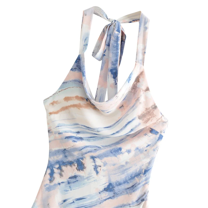 Женские пикантные шикарные Глубокий V образным вырезом летние Бандажное платье с