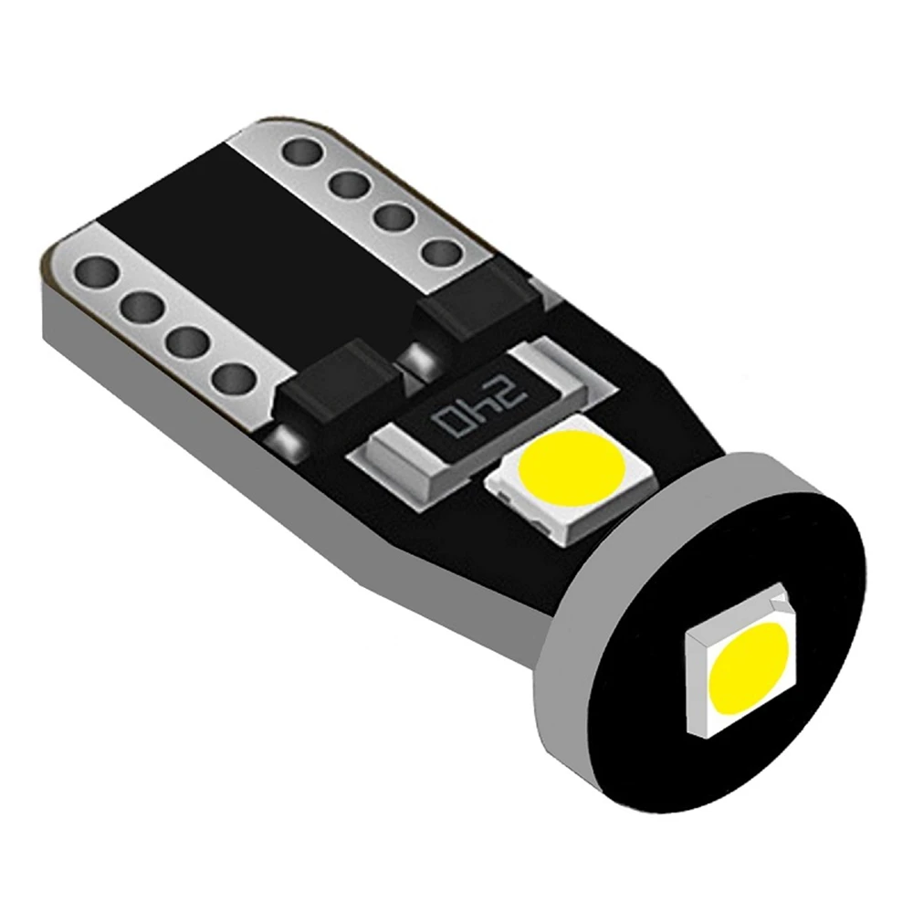 10 шт. T10 Клин светодиодный лампы 3SMD 3030 автомобильный габаритный фонарь WY5W авто