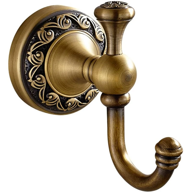 Hot Antique Brass Finish Bathroom Towel Hanger Wall Mounted Clothes Hook Robe Hooks | Обустройство дома