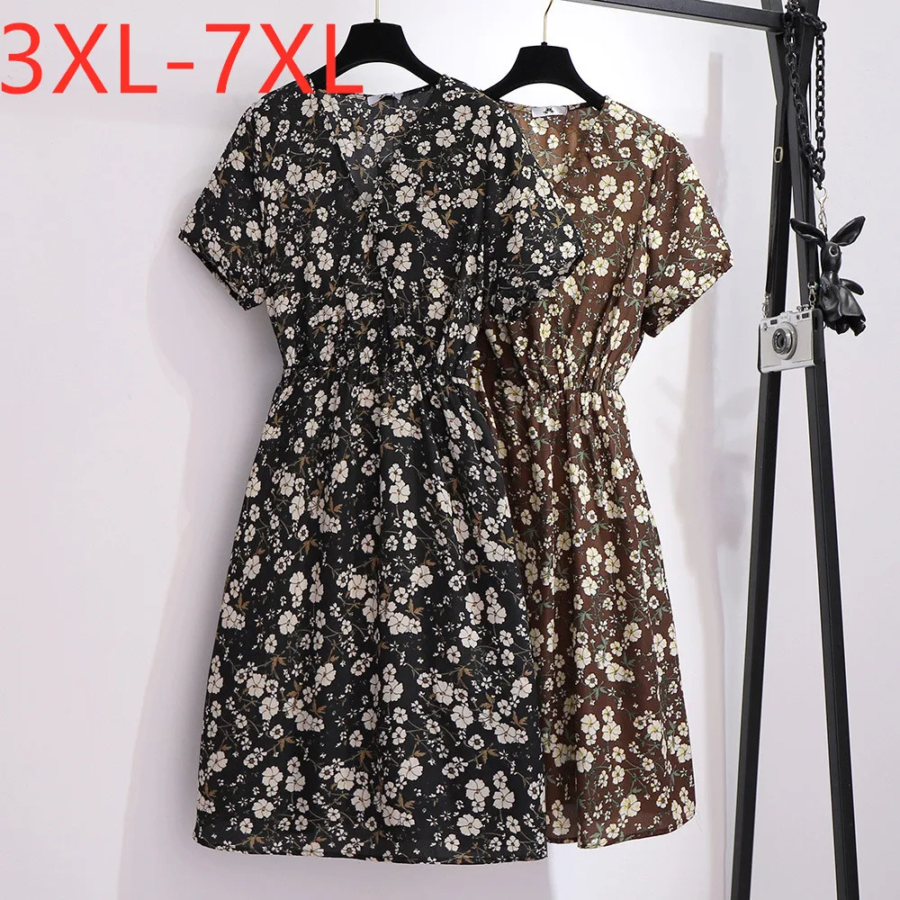 Новинка 2021 летнее платье размера плюс для женщин женские босоножки больших