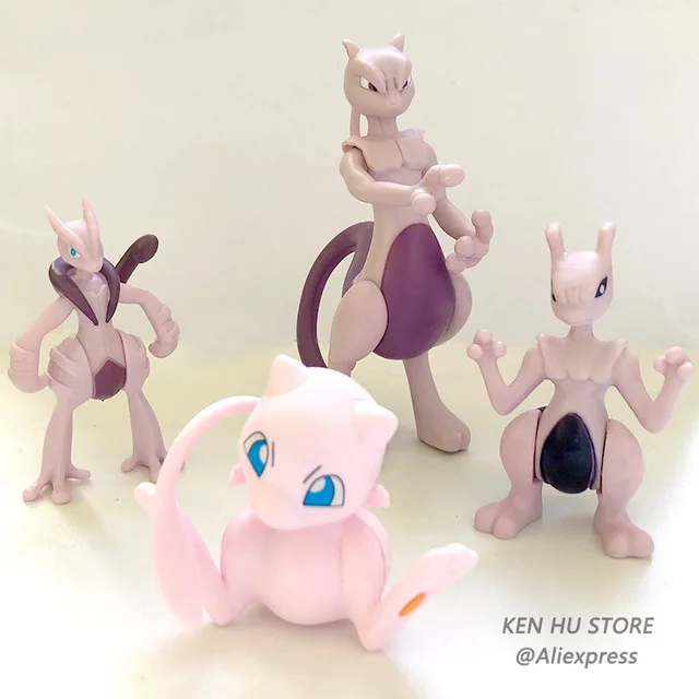 Evolution group Mewtwo Charizard Venus Blastoise аниме экшн-игрушка Покемон Фигурки Коллекция Модель игрушки украшение автомобиля игрушка - Цвет: Темный хаки