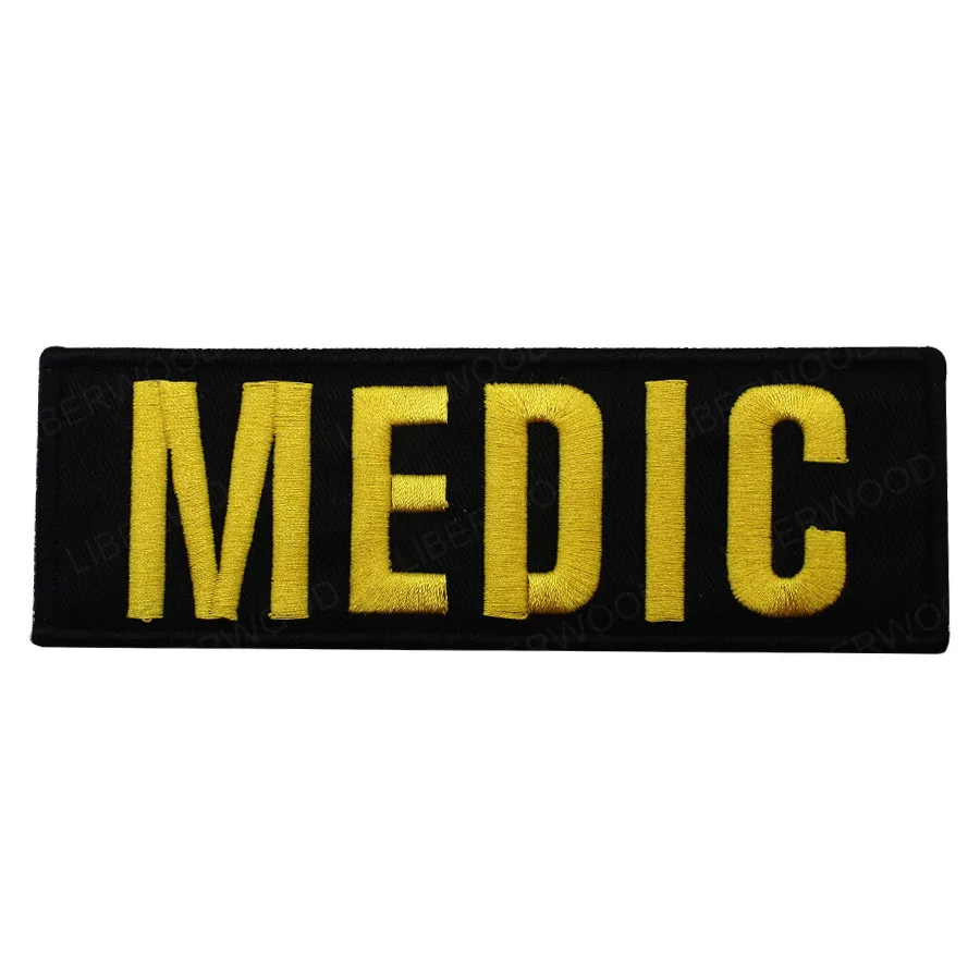 yellow 5x15.5cm Резиновый 3D ПВХ медицинский фельдшер ЭМТ EMS мед тактический боевой патч черный OPS патч спасательный первый ответчик аппликация значок патч - Цвет: yellow 5x15.5cm