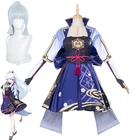 Костюмы для косплея Game Genshin Impact Kamisato Ayaka, женское сексуальное платье, Униформа, костюмы для девочек, костюм для ролевых игр на Хэллоуин