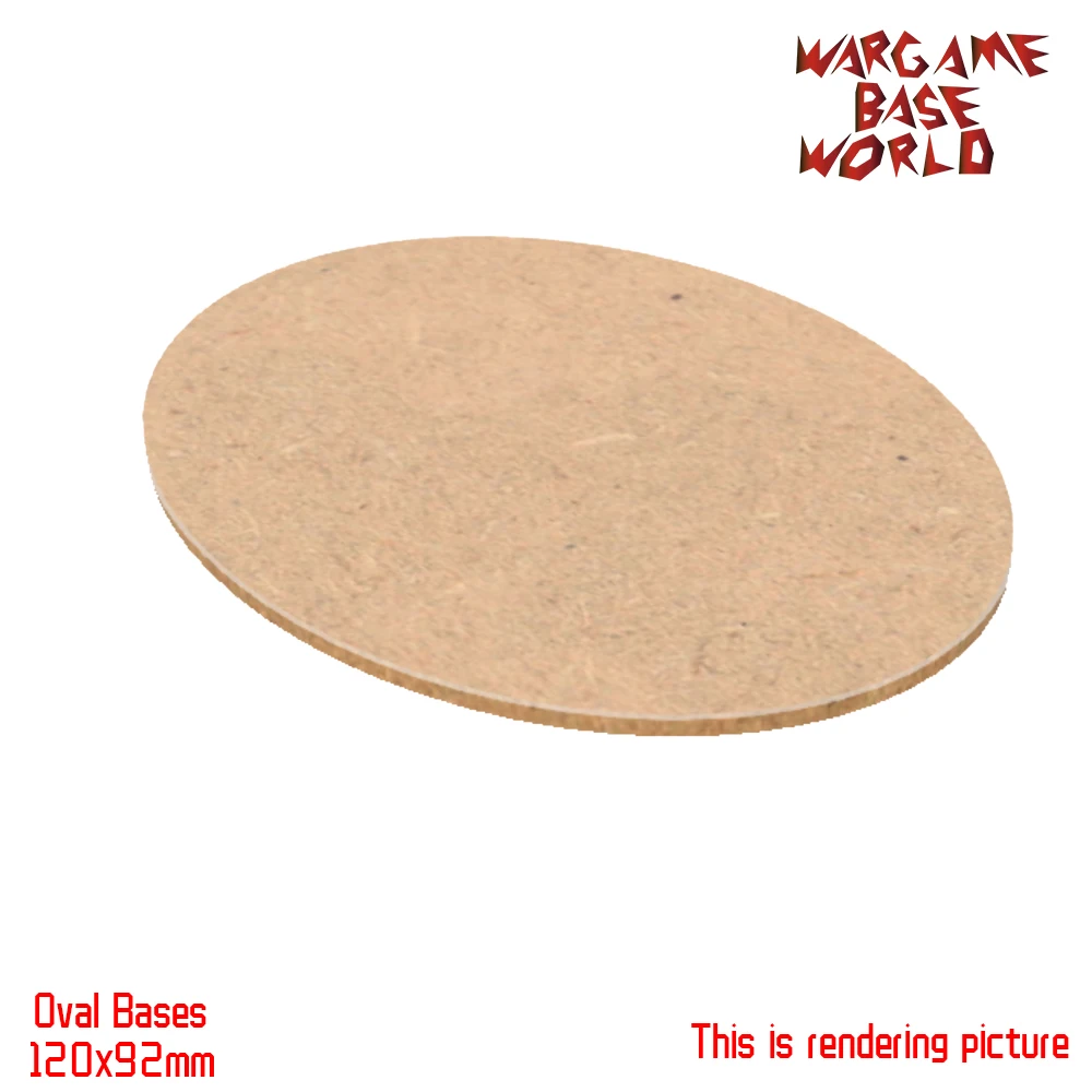 AOS MDF Bases овальные 120x95 мм или 120x92 bases лазерная резка Wargames wood|Наборы для сборки