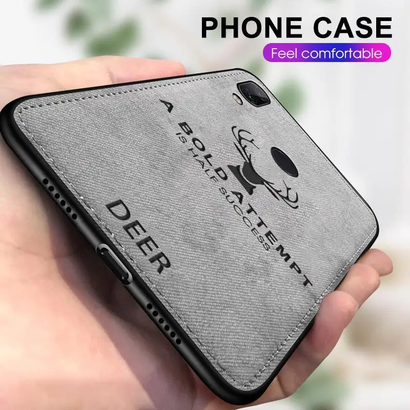 Роскошный чехол для телефона тканевая задняя крышка с рисунком оленя Xiaomi Mi9 9SE 9T Pro