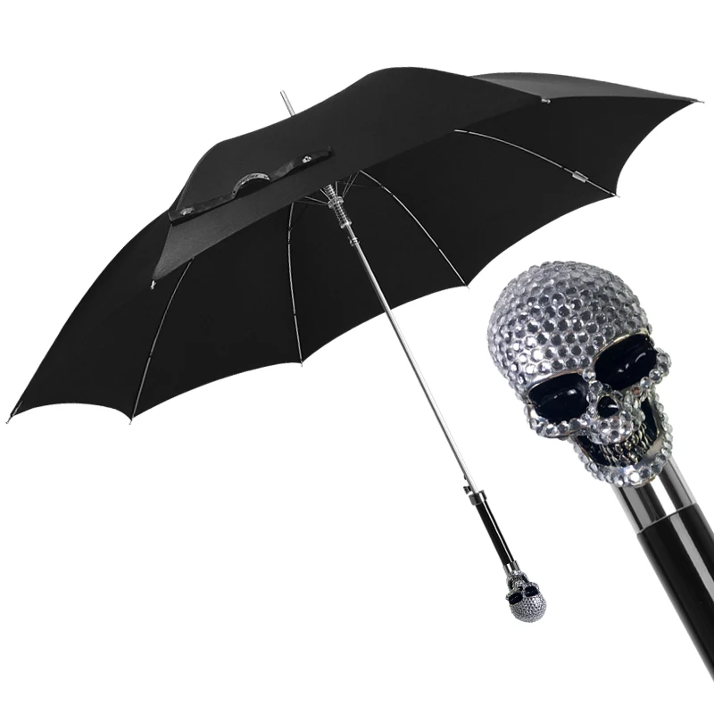 Offerte Ombrello Nero A Manico Lungo Business Protezione Uv Per Adulti Ombrello Antivento Moda Outdoor Guarda Chuva Rain Gear BD50UU