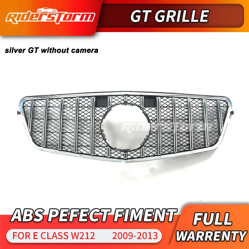 Chrome GT Gt решетка для W212 GT гриль Передняя решетка для Mercedes E класс w212 СЕДАН ПЕРЕДНИЙ гоночный гриль E320 E350 E400 C207 - Цвет: Chrome GT