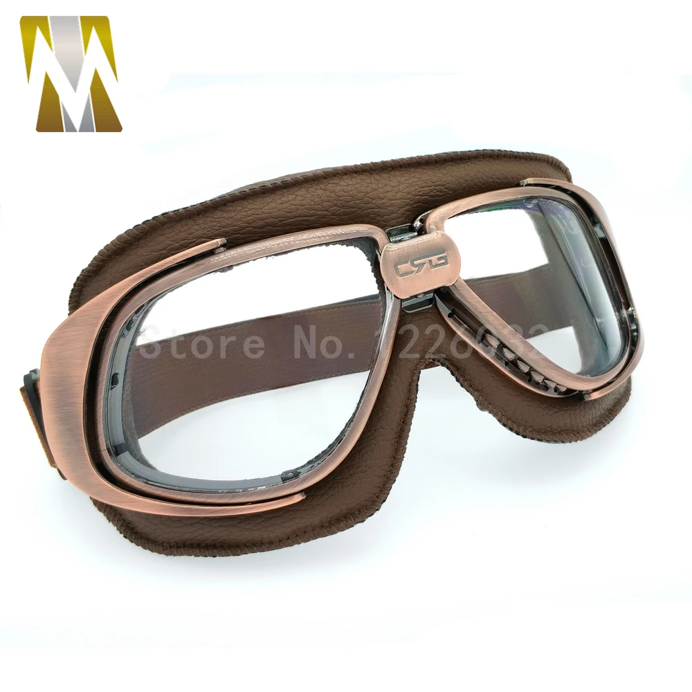 Очки для велошлема с черными линзами мотоциклетные очки винтажные байкерские