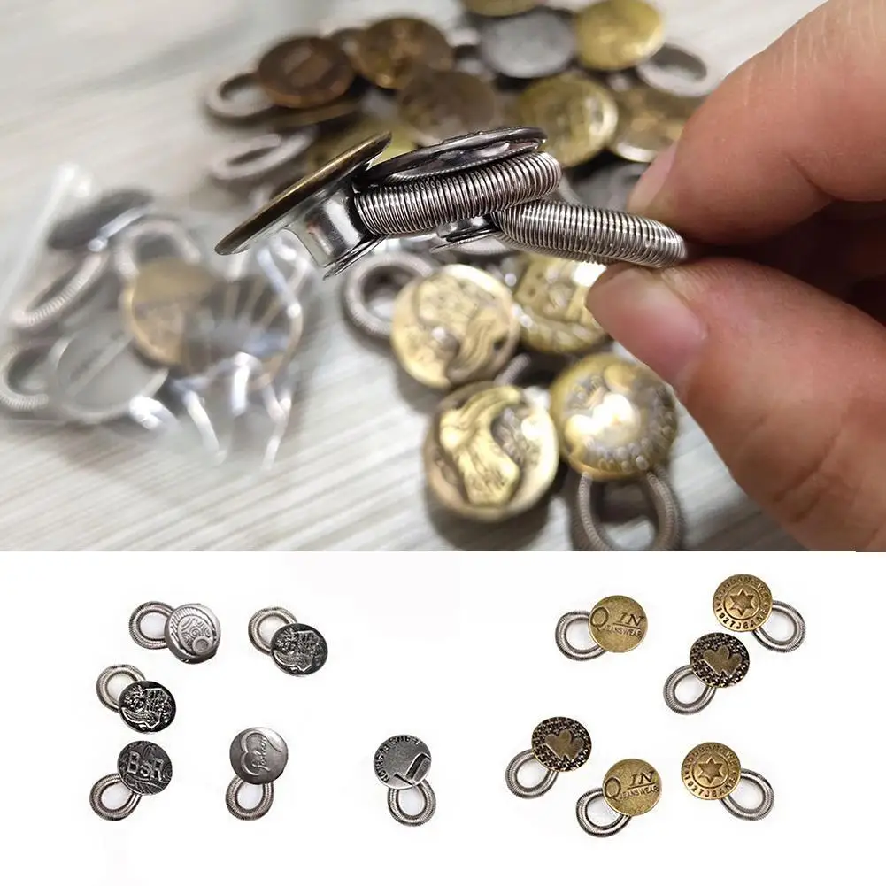 20 мм кнопка для удлинения джинсов без гвоздей съемная металлическая жира шов