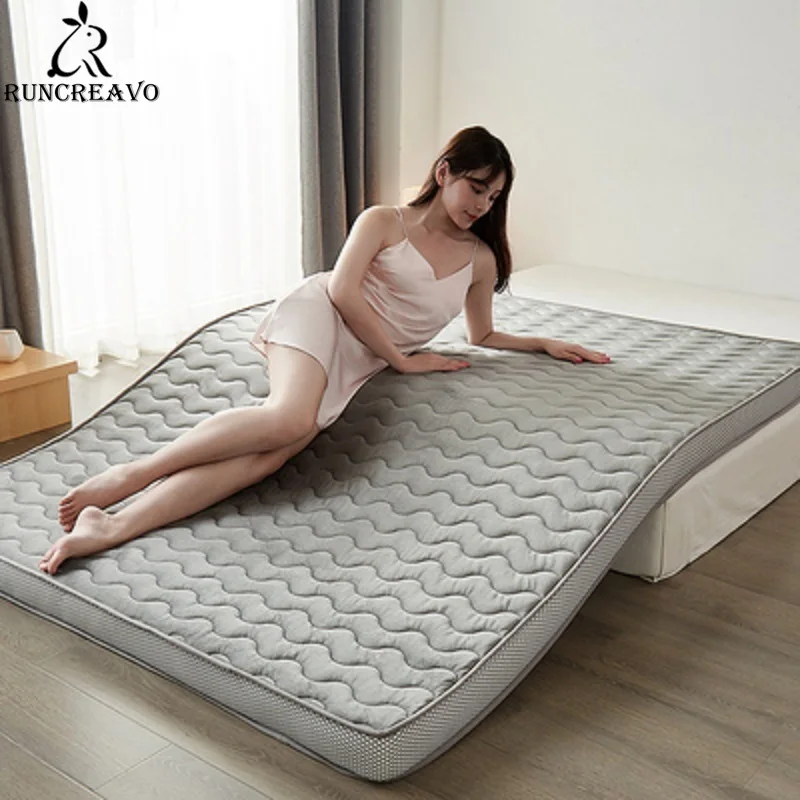 

Premium Natural Latex Mattress Breathable Foam Slow Rebound Tatami for Family Bedspreads King Queen Full Size Student Mat