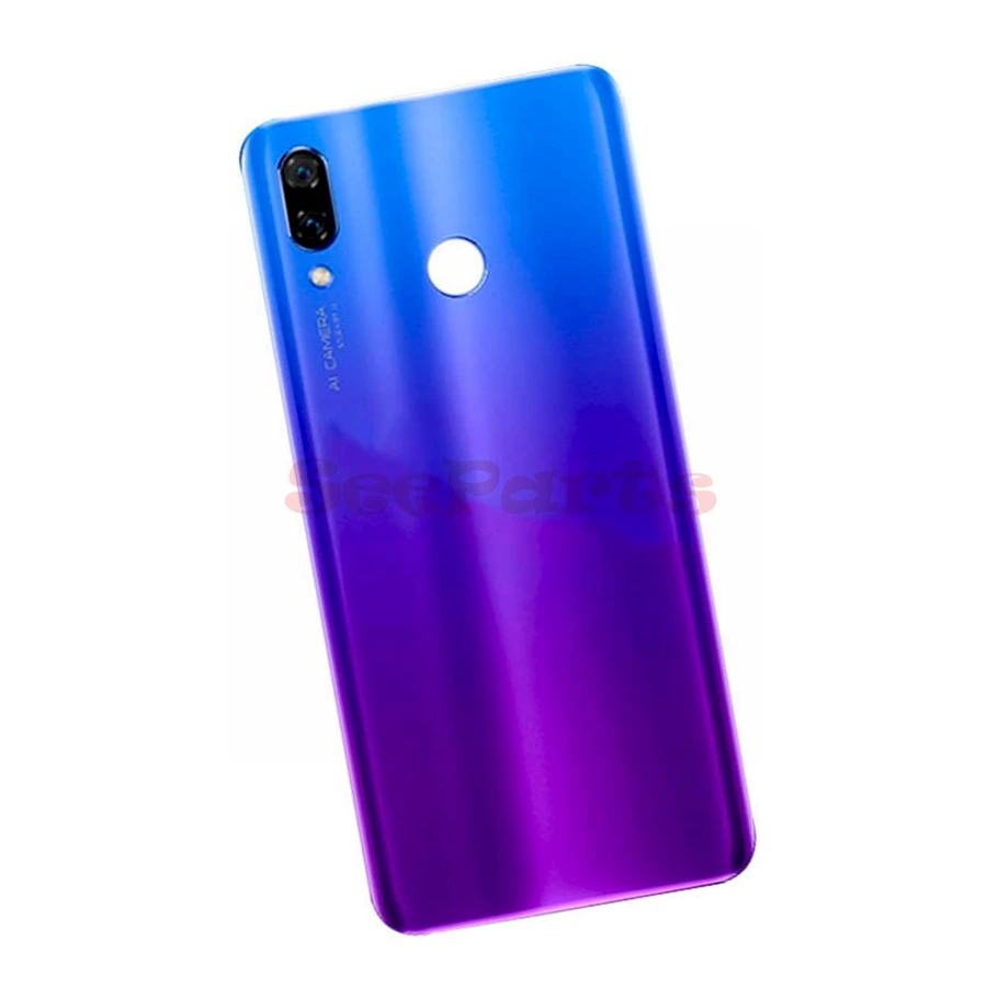 Крышка батарейного отсека для Huawei Nova 3 заднее стекло задняя крышка сменная -