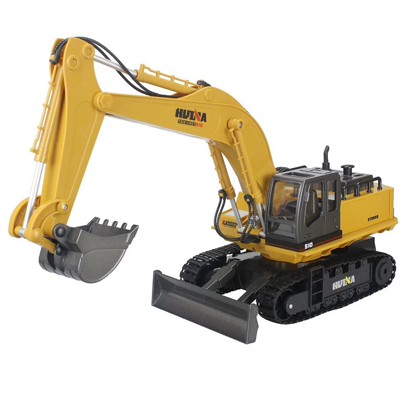 HUINA 1510 RC экскаватор гусеничный 1/16 Электрический экскаватор с дистанционным управлением моделирование инженерное транспортное средство Игрушки для мальчиков