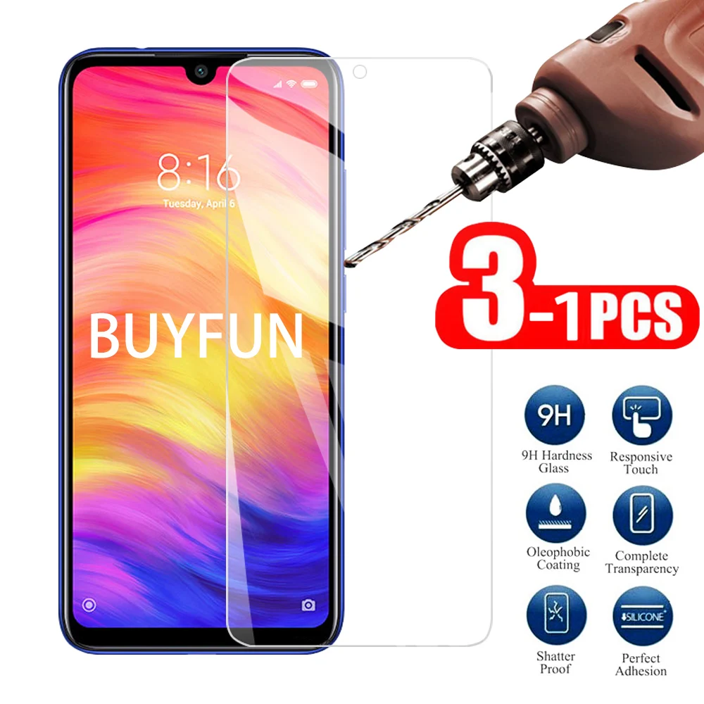 1 3 шт закаленное стекло для Xiaomi Redmi Note 7 Pro Защитное Xiami Redmy Защитная прозрачная