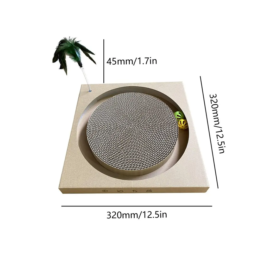 

Multifunction Pet Supplies Cat Toys Corrugated Cat Scratching Board Educational Toys Pet Scratching Board