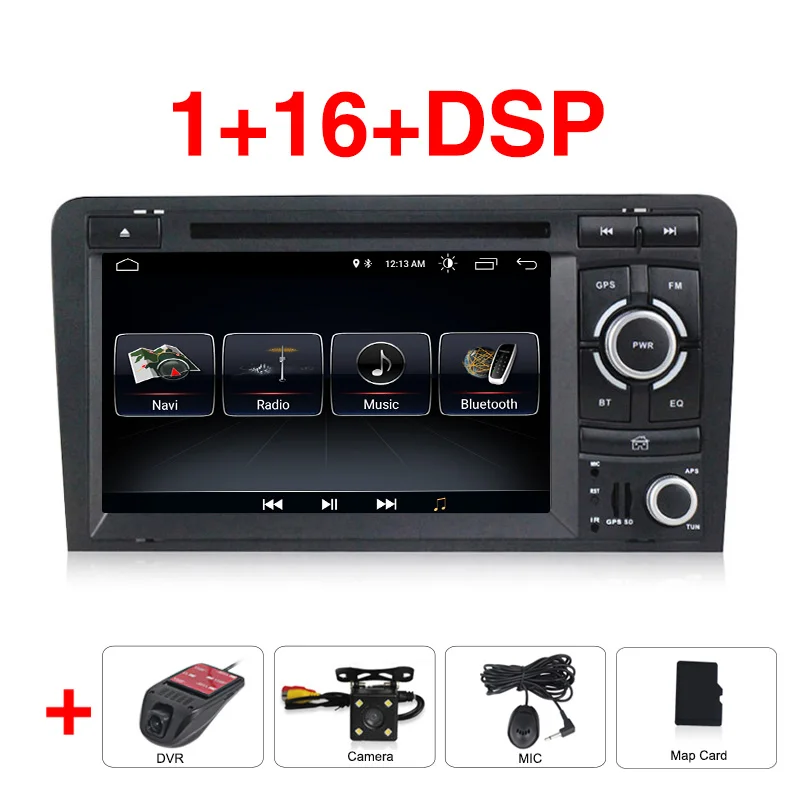 Car dvd camera DVR 2DIN HD 1024*600 Android 9,1 автомобильный DVD плеер радио gps Navi для AUDI A3 S3 2003 2004 2005 2006 2007 2008 2009 2010 2011 WI-FI RDS - Цвет: Car dvd camera DVR