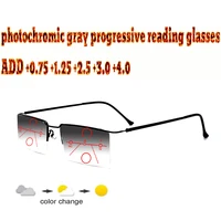 photochromic progressive multifocal reading glasses business men full frame comfort tr90 1 0 1 5 1 75 2 0 2 5 3 3 5 4