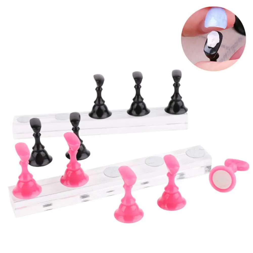 

Chessboard Magnetic Nail Art Holder Practice Display Stand Acrylic Tips Shelf